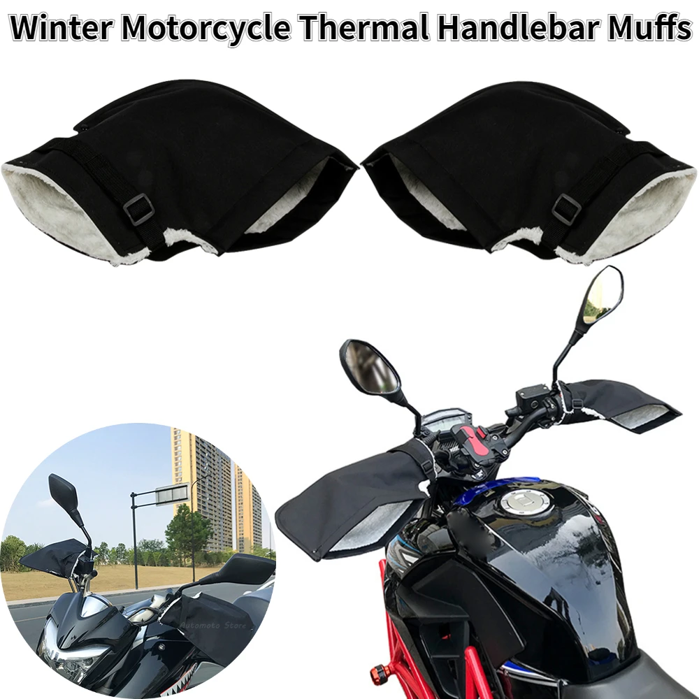 

Manchons thermiques universels pour guidon de vélo et moto, protège-mains, protection contre le vent en hiver, gants de