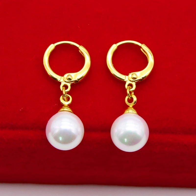 

Classic Women's Earrings Pearl Pendant Earrings For Lovers' Anniversary Wedding Gift Fine Earring
