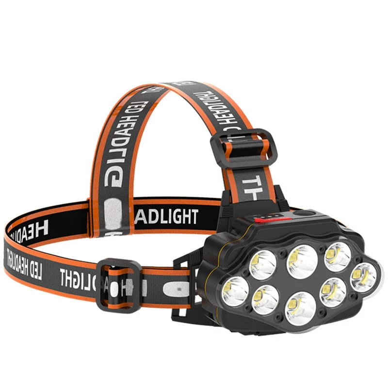 Мотоциклетные фонари восемь ядер мощные фары перезаряжаемые длинный луч