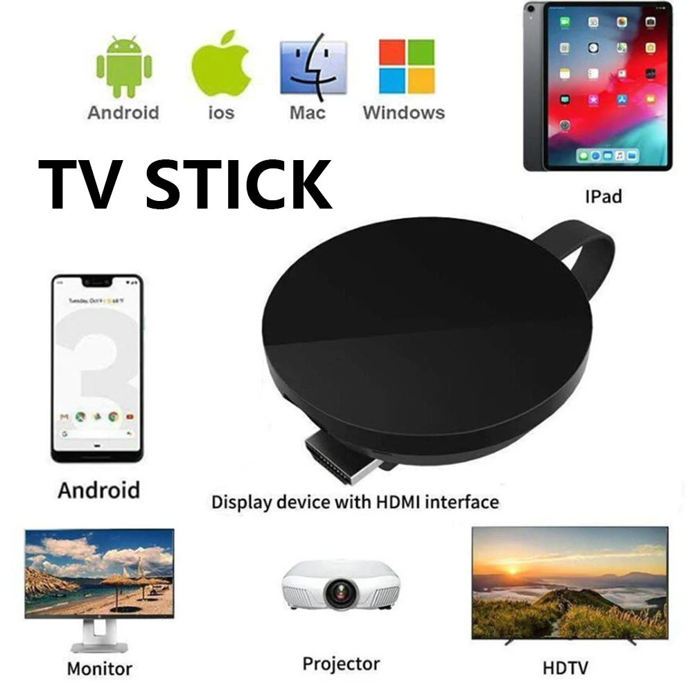 

Mirascreen G7 TV Stick 4K видео-донгл-стример для TV Dongles беспроводной цифровой HDMI-совместимый WiFi-дисплей донгл Android