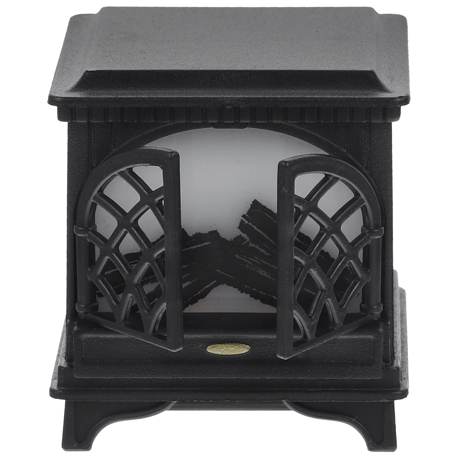

Stove Christmas Decor Mini House Fireplace Furniture Electronic Components Landscape Prop