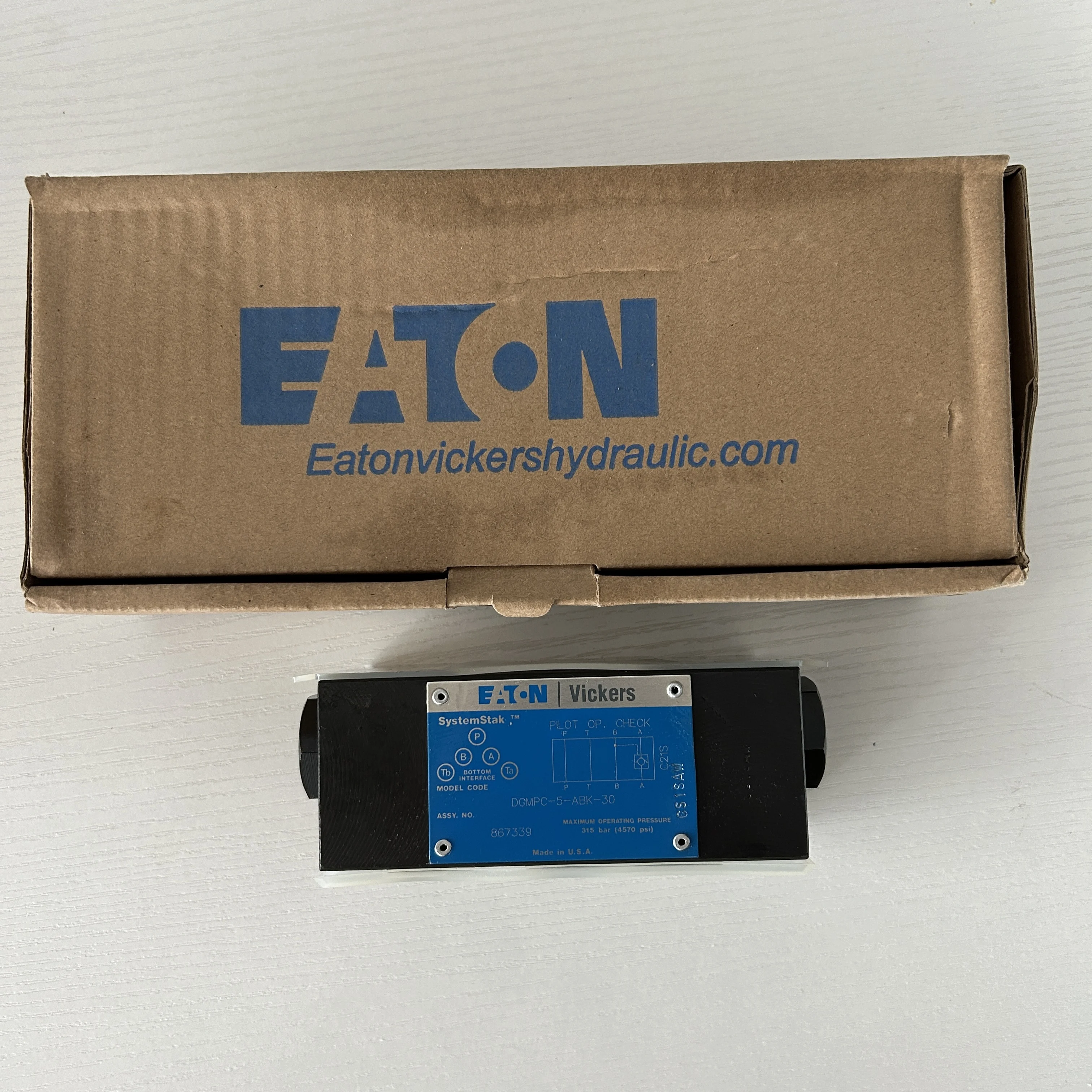 DGMPC-5-ABK-30 гидравлический односторонний клапан DN10 с максимальным давлением 315 бар