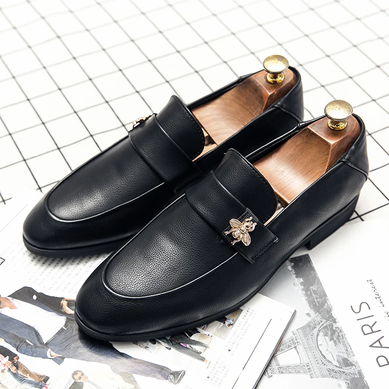 

Fashion Designer Men's Dress Wedding Shoes Leather Driving Casual Party Luxury Handmade Brand for Men Loafers Oxford Male Shoes