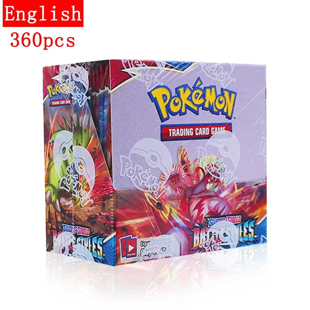 

English Version Pokemon Cards Box TCG:Sword & Shield—Battle Styles Evolutions Booster Shinny Game Toy Kids Birthday Gif