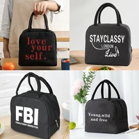 portable lunch bag unisex thermal insulated kids lunch box handbag food picnic for work cooler storage bags walls series