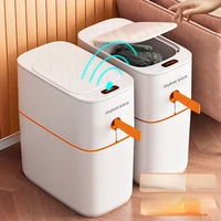 household intelligent induction trash can large capacity trash can toilet toilet kitchen automatic packing trash can lixeira
