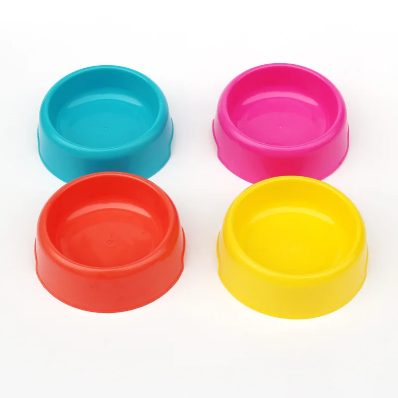 Pet supplies pet single bowl dog cat plastic drinking rice basin food |