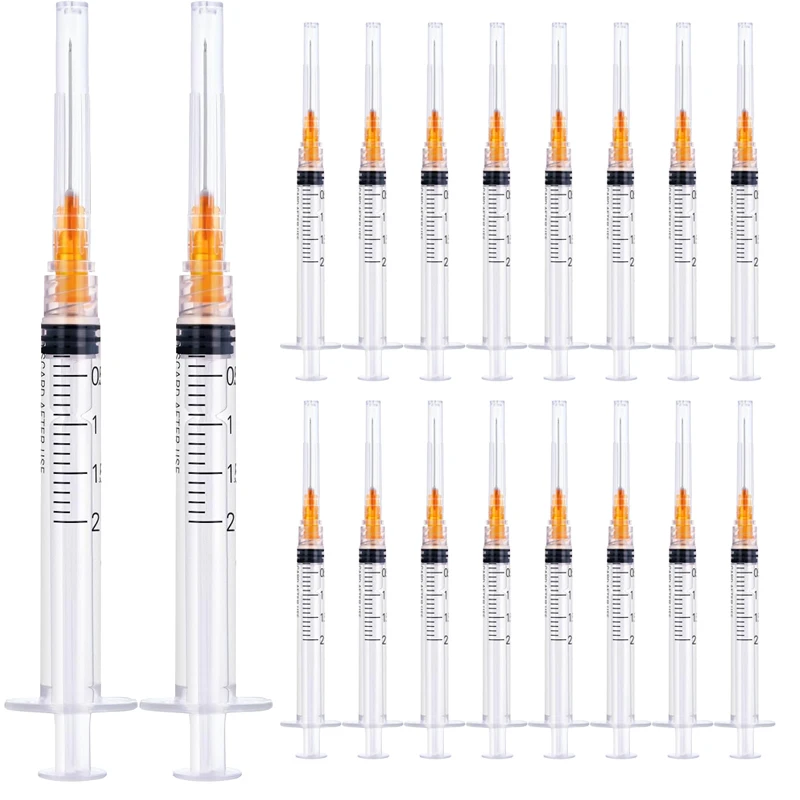 

Шприцы 2 мл с замком Луер, сталь 25Ga