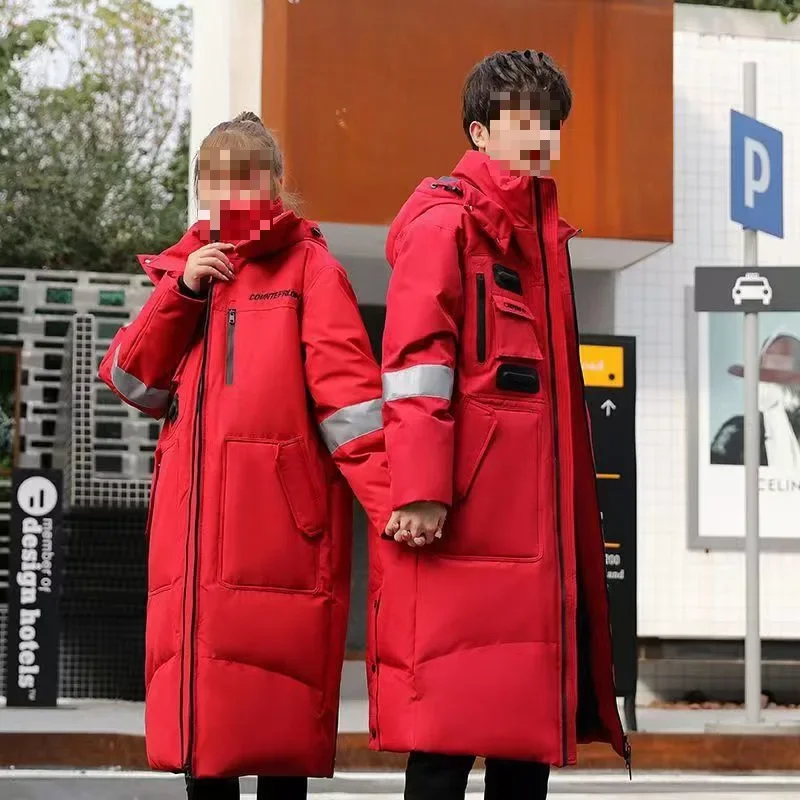 Утепленный джинсовый мужской пуховик зимняя теплая укороченная куртка для