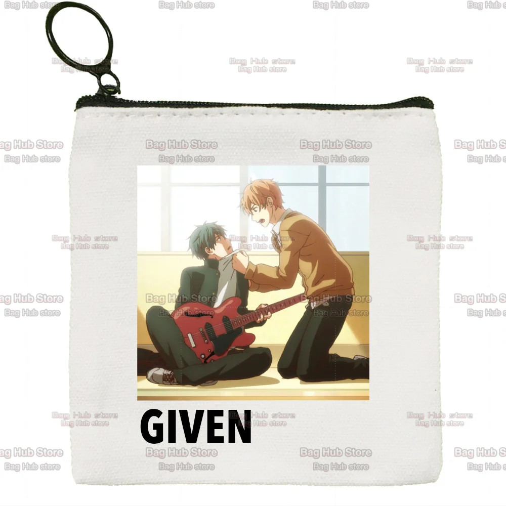 Yaoi Bl Given Yaoi Anime Y2k Manga Music Mafuyu Cute Cloth Girl Coin Purse Key Bag Small Lipstick Cosmetic Bag Coin Storage Bag