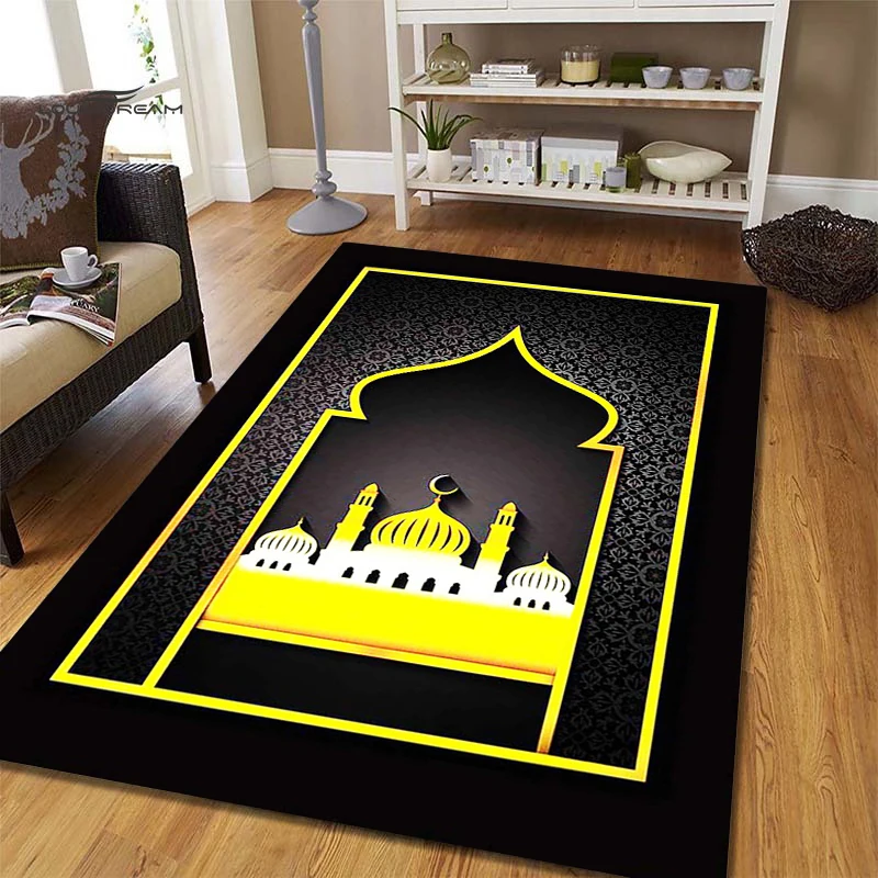 

Muslim Prayer Non-slip Carpet Room Mat Square Kitchen Bathroom Floor Muslim Carpet Mat Bedroom living room IslamC Prayer Carpet