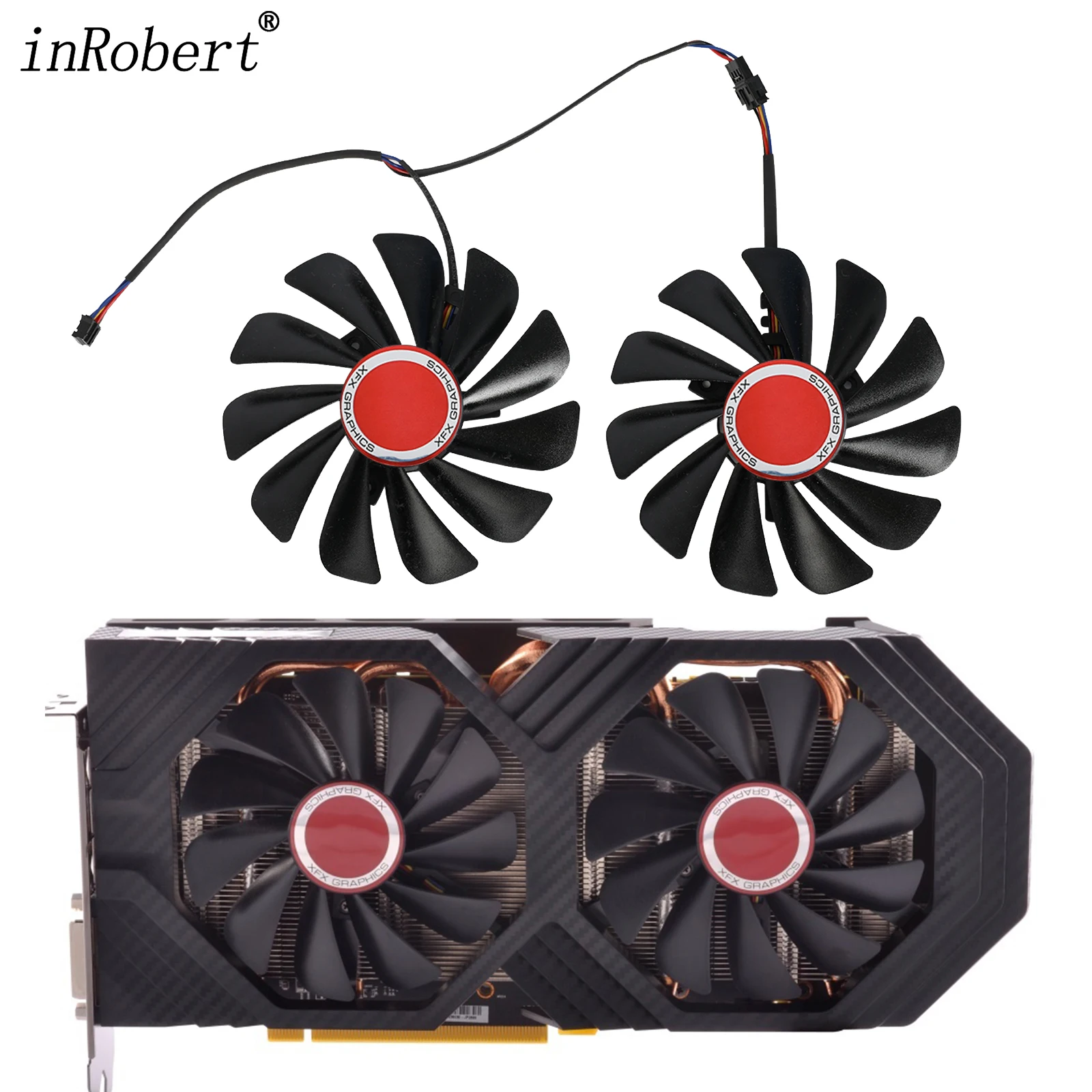 Fan Replace For Xfx Radeon Rx 570 580 590 4g Vega 56 64 Rx580 Graphics Card Fans Cf1010u12s