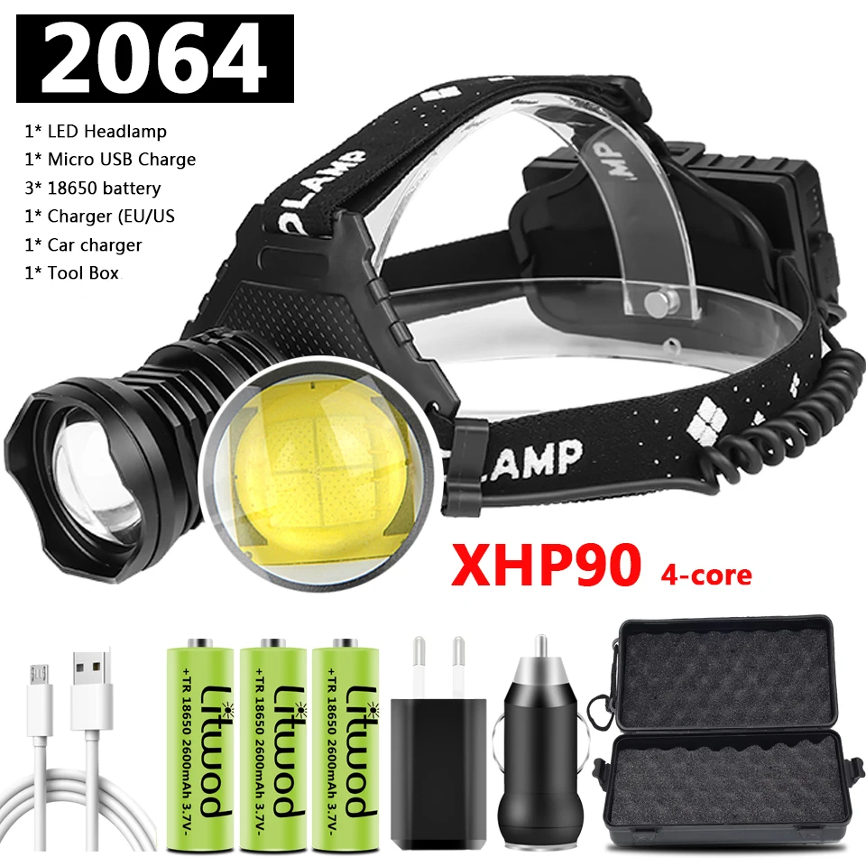 

Налобный фонарь Litwod XHP90 5 LED