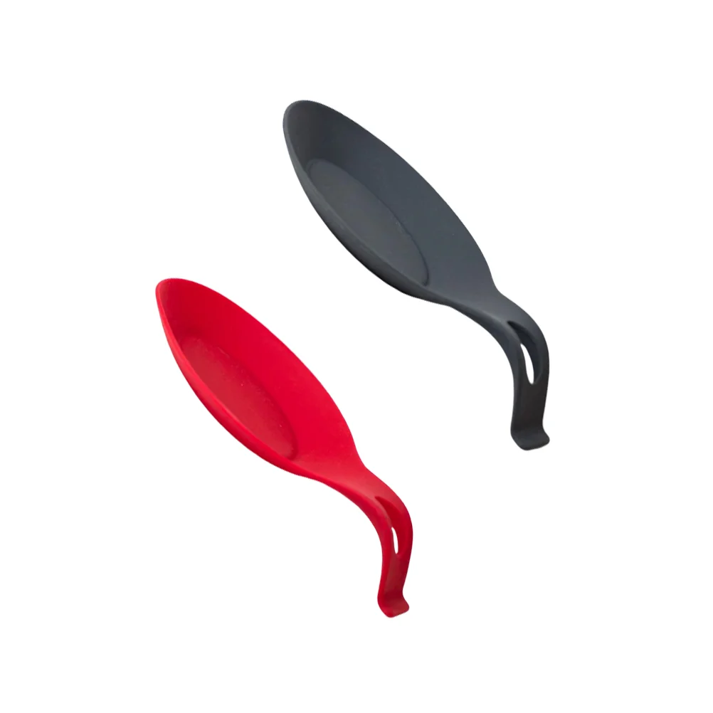 

Spoon Rest Holder Silicone Utensil Kitchen Spatula Ladle Plate Rubber Stand Resting Dish Mat Heat Resistant Coffee Cooking