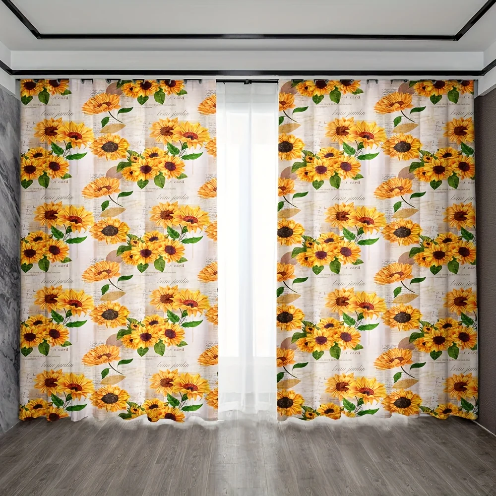 2 шт. Подсолнух спальня гостиная кухня полузатемняющий стержень карманные