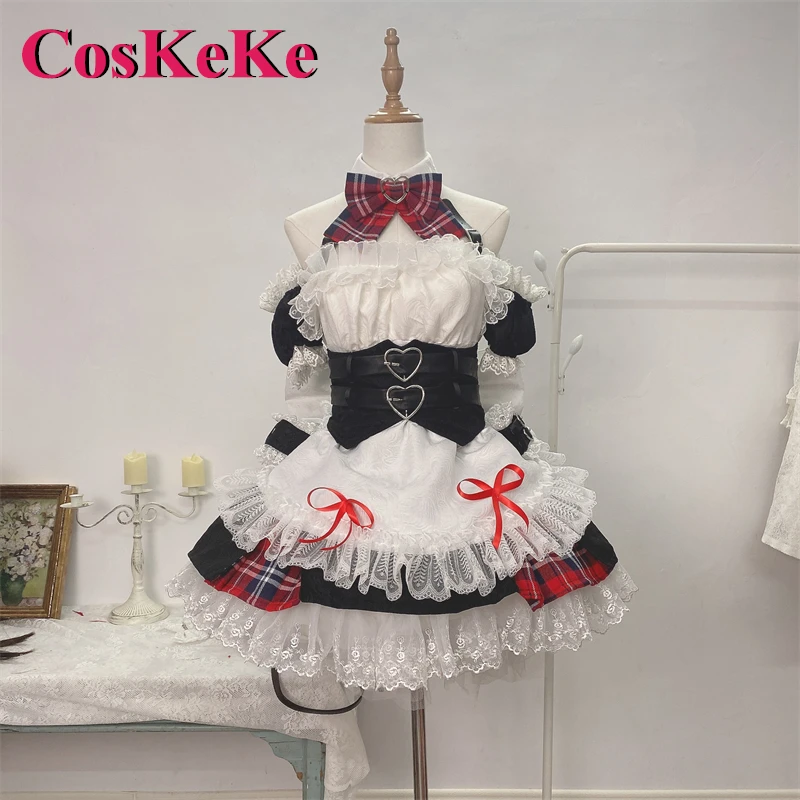 

CosKeKe [Customized] Sakamata Chloe Cosplay Anime VTuber Hololive Costume Gorgeous Sweet Dress Women Party Role Play Clothing
