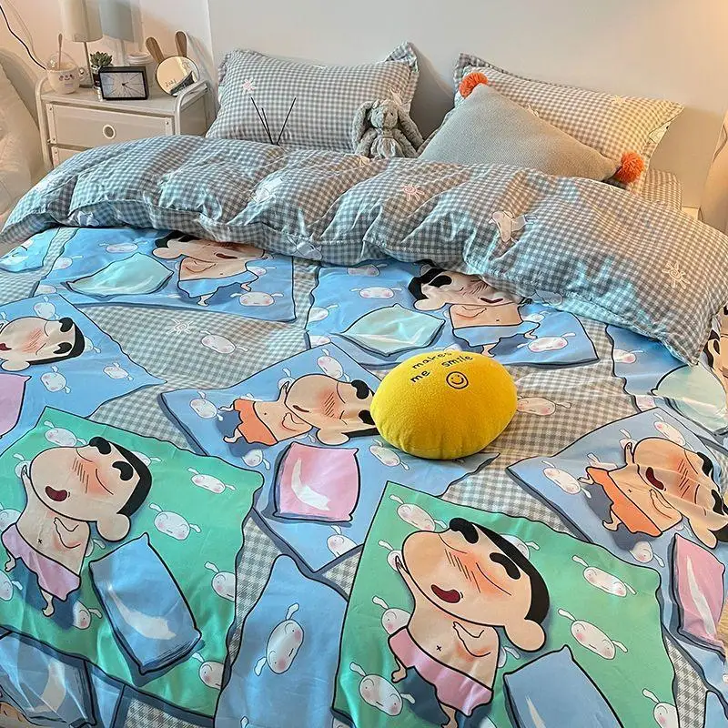 Постельное белье Crayon Shin Chans новинка Kawaii Bandai креативное аниме милое мультяшное