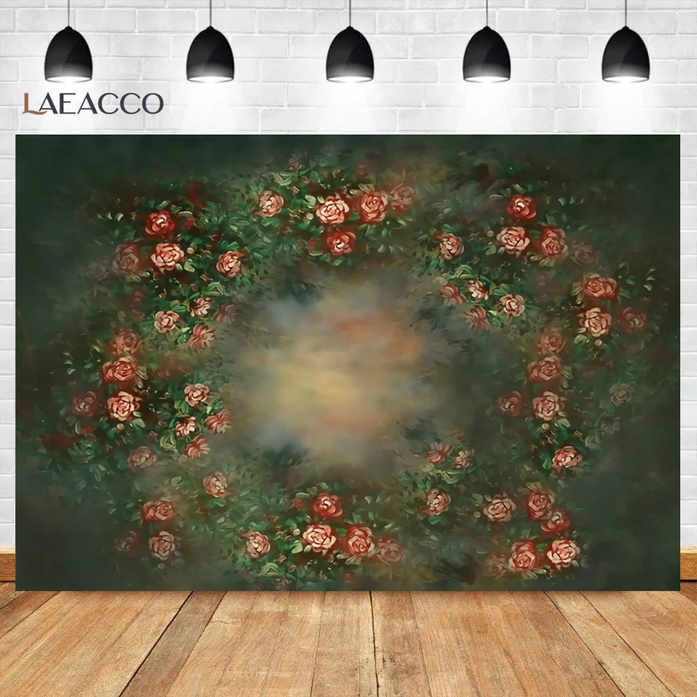 Laeacco мечтательные цветы Страна Чудес акварель ребенок Новорожденный портрет
