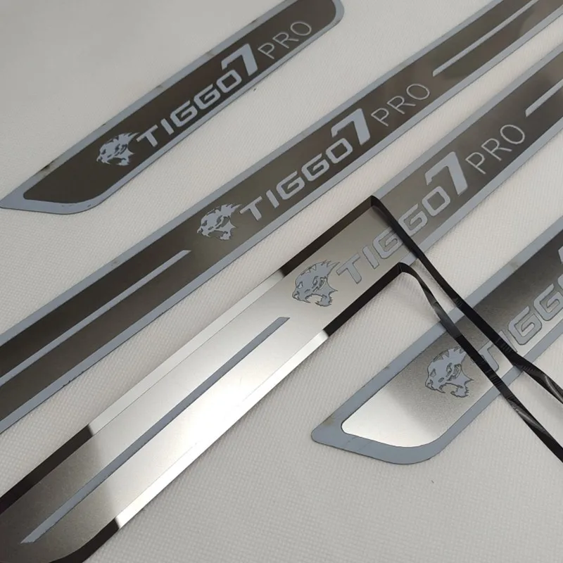 

For Chery Tiggo 7 Tiggo 7 Pro Car Accessories Door Sill Pedal Protector Scuff Plate Thresholds Sticker Styling Trim
