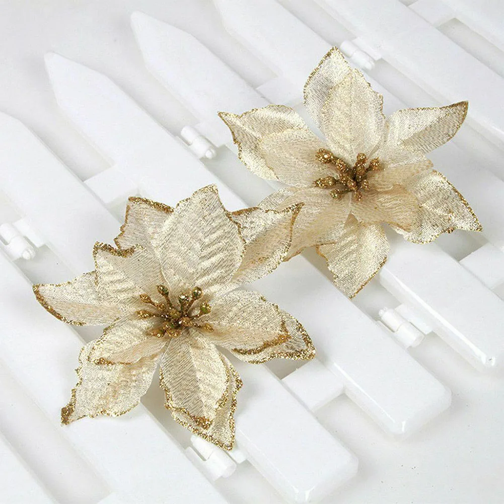 

Decorative Flower Decor Artificial Poinsettia Christmas Tree Festive Atmosphere Home Ornament Phnom Penh Product Counters