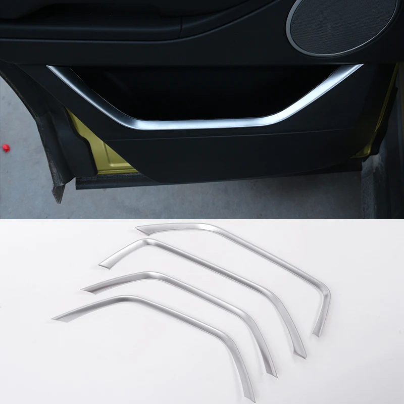 

4 Pcs LHD and RHD For Land Rover Range Rover Evoque 2012-2017 Car-Styling ABS Chrome Car Door Decoration Trim Strips Accessories