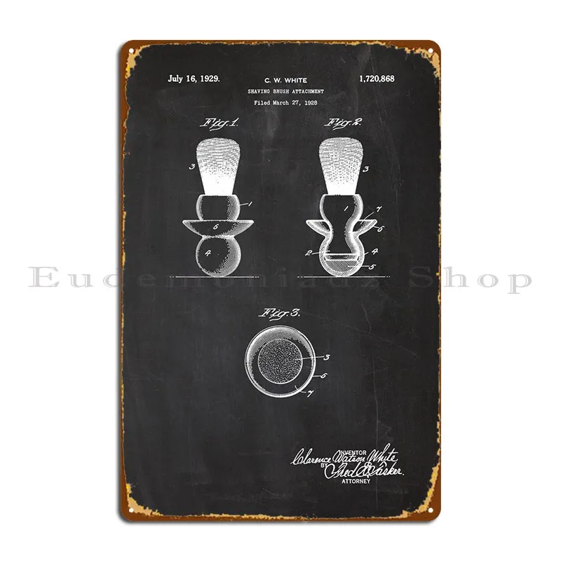 

Кисть для бритья металлический знак Ретро клуб винтажный принт клубный оловянный знак плакат