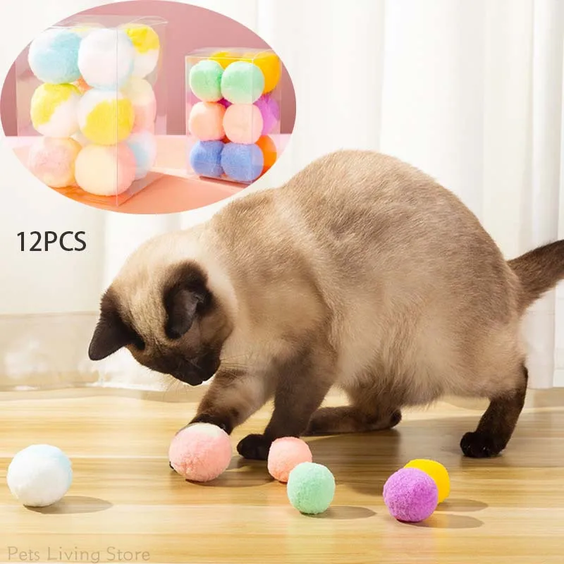 

12 шт., Игрушечные Мячи для кошек