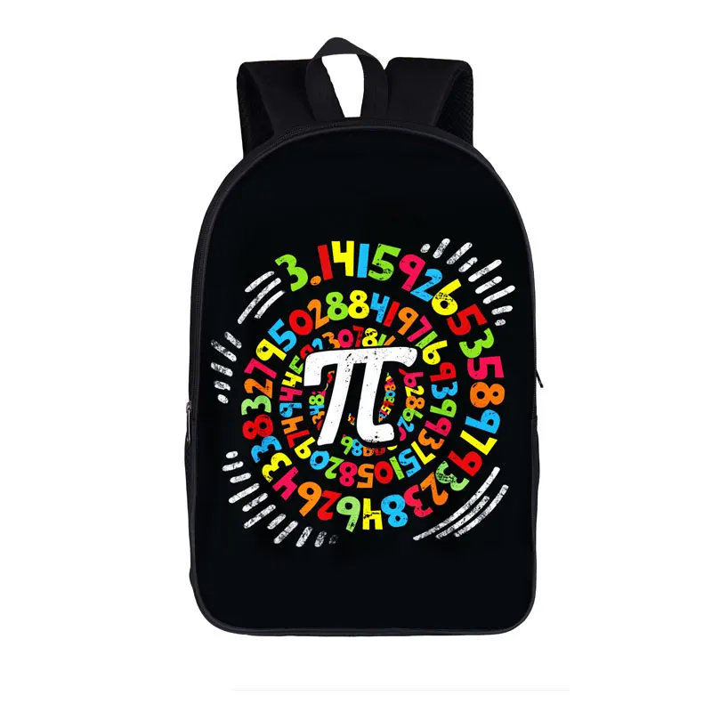 Teenagers Boys School Bags Casual Laptop Backpack Geek Pi Ki