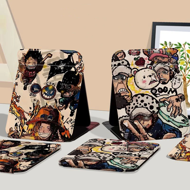 Аниме One Piece Portgas d Ace Trafalgar Law складное косметическое зеркало для хранения