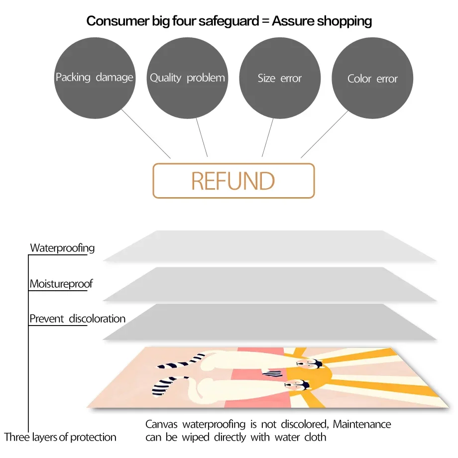 Красная панда слон утка динозавр радуга фото настенная живопись на холсте