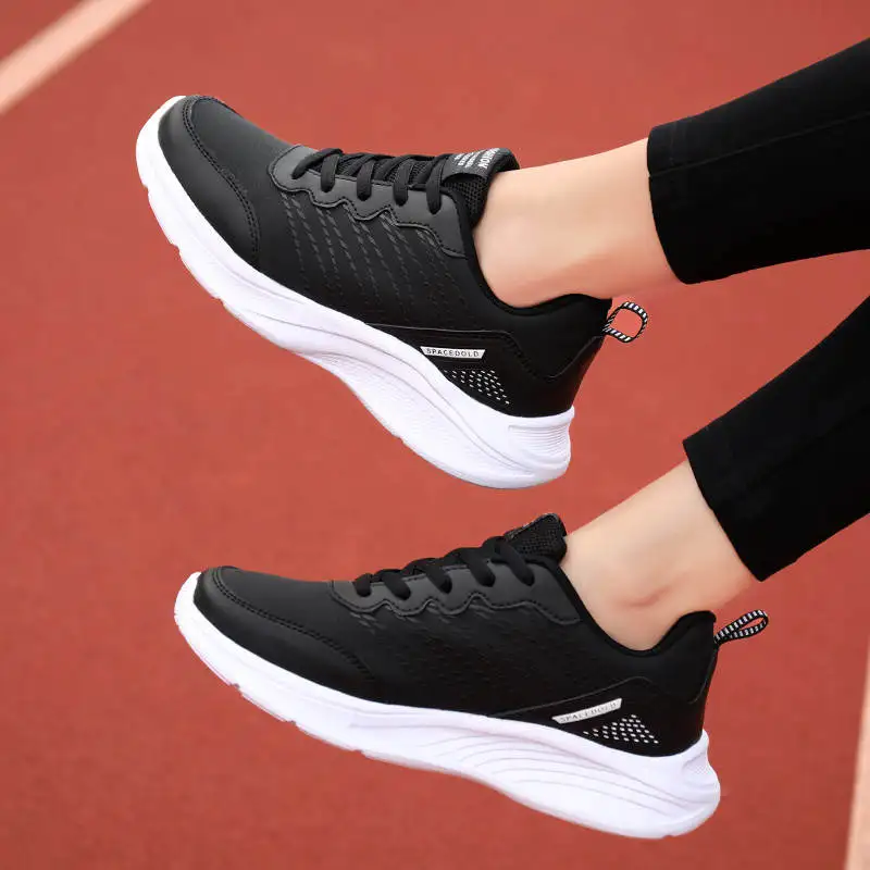 

Giay Black Running Shoes Female Gym Sports Shoes For Women Mid-Cut Kids Sneakers Tennis To Exercise Sport Sneakers Woman Tennis