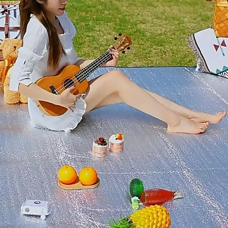 Уличный влагостойкий коврик для кемпинга наружная алюминиевая пленка