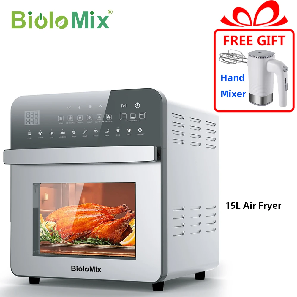

BioloMix 5L/7L/12L/15L air fryer oven oil free, microwave oven, toaster roti Serie, dewatering machine, fry machine