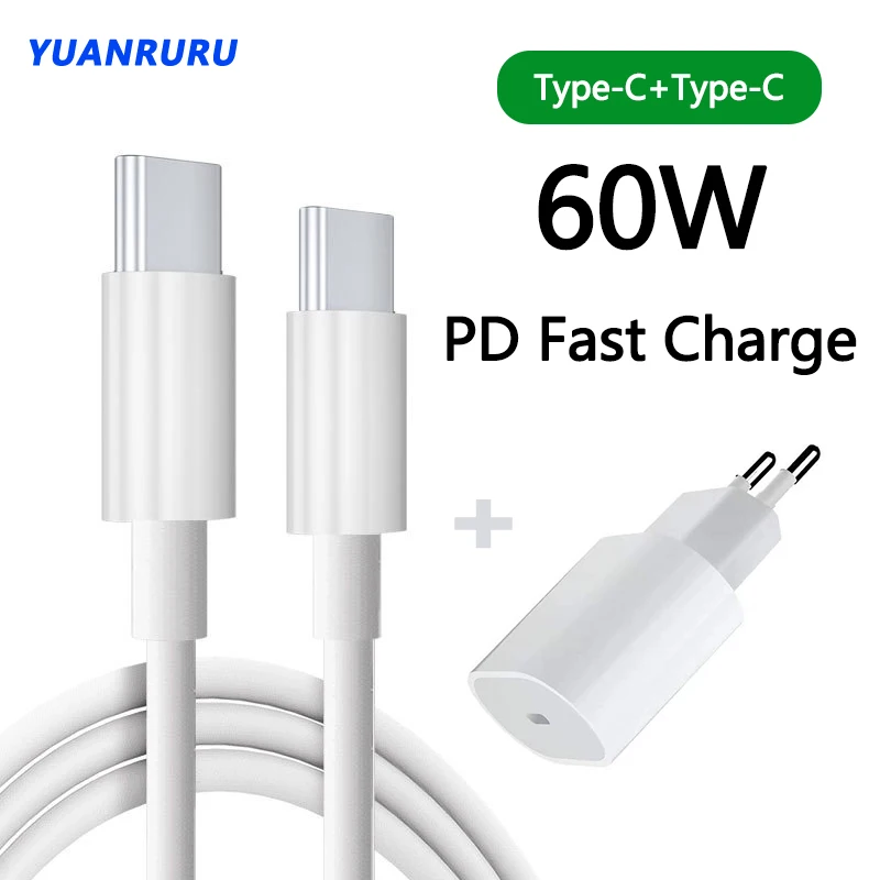 

60W USB C To USB Type C Cable USB C Fast Charger Cord USB-C 3A Type-c Cable for Xiaomi POCO Samsung Quick Charge Accessories