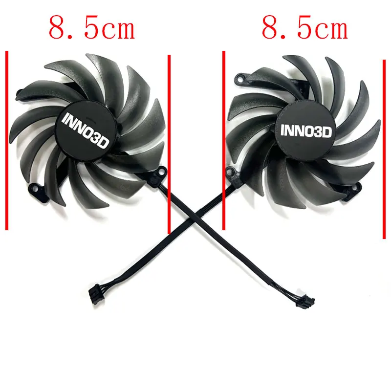 Новинка 85 мм для видеокарты INNO3D GeForce RTX4070 12 Гб двойной X2 OC сменный вентилятор