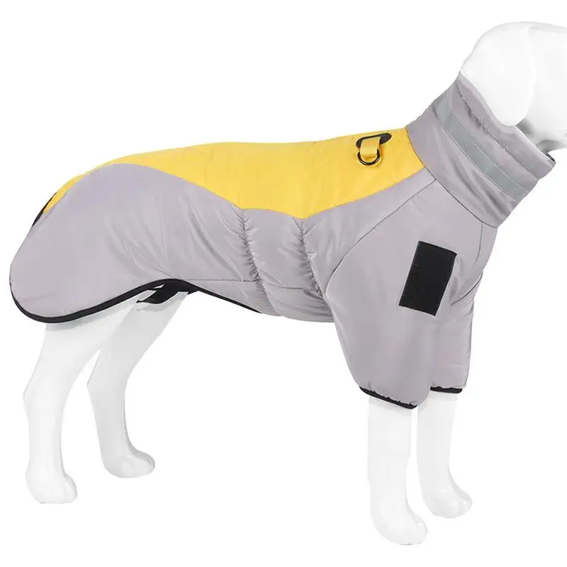 

Dog Winter Warm Jacket Reflective Pet Winter Thick Warm Outdoor Jacket With Harness Hole Cotton Dog Outfit Apparel For Small