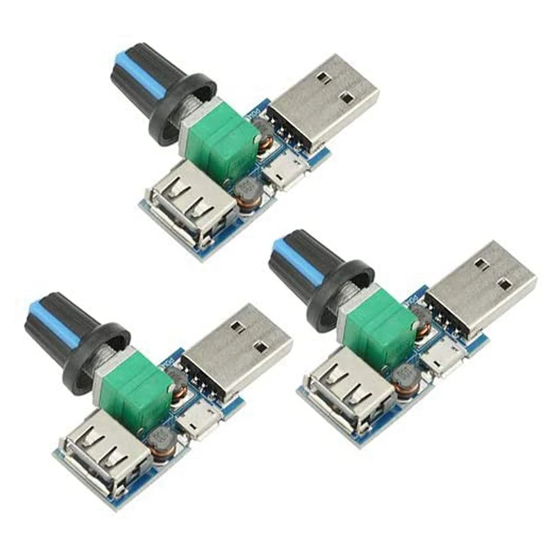 USB-вентилятор 3 шт. 5 Вт с USB-портом |