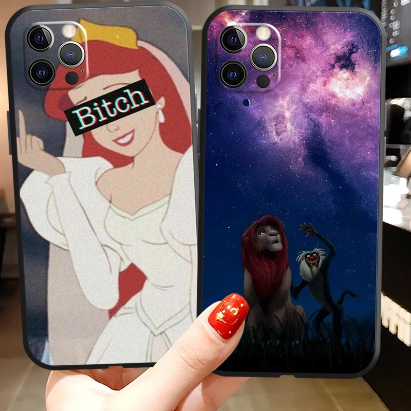 

Disney Princess Phone Cases For iPhone 11 12 Pro MAX 6S 7 8 Plus XS MAX 12 13 Mini X XR SE 2020 Back Cover Carcasa Soft TPU