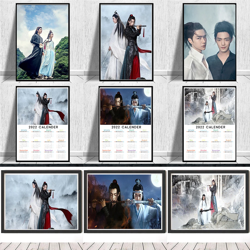 

Новогодний календарь 2022 г., неизменяемый неподвластный Властелин Чэнь Цин, картина для ТВ-шоу, настенное искусство, домашний кавайный Декор ...