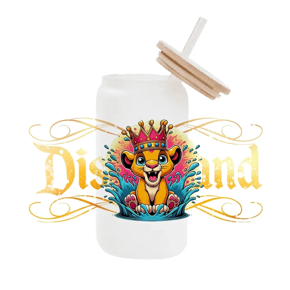Disney Король Лев DTF наклейка чашки крутая персонализированная УФ-обертка