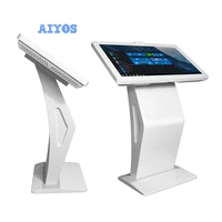 type k shape tft advertising player touch screen monitor video media play horizontal digital signage with led backlight