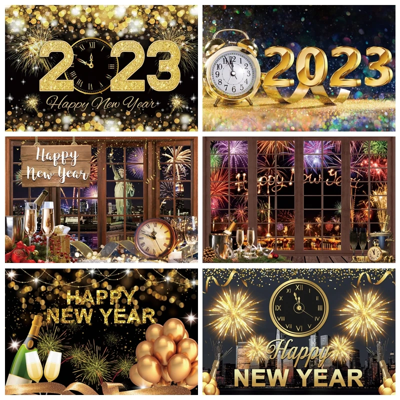 Фотофон с новым годом 2023 фейерверк вечеринка Декор Детский портрет