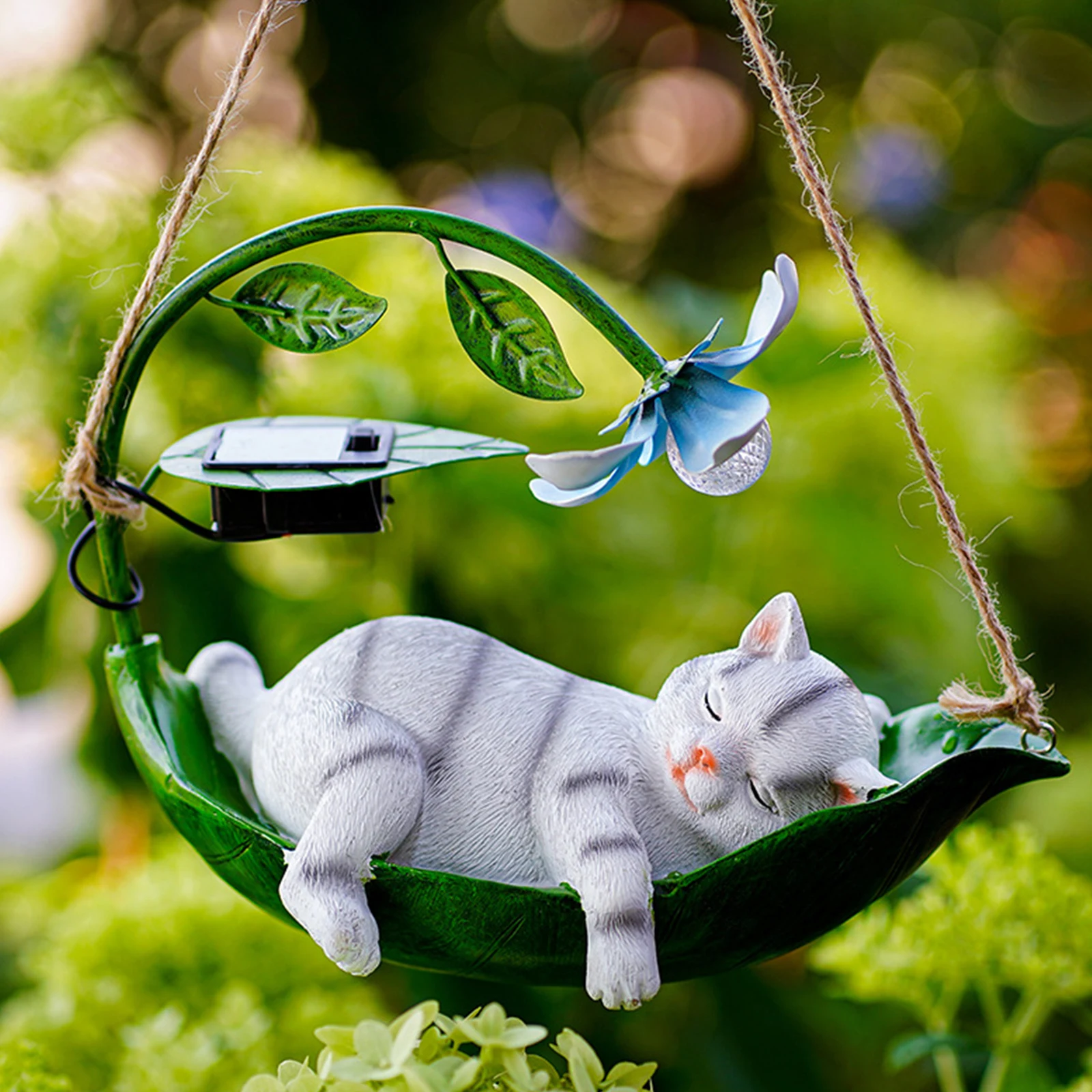 Солнечная статуя кошки и собаки подвески из светящейся смолы подвесной