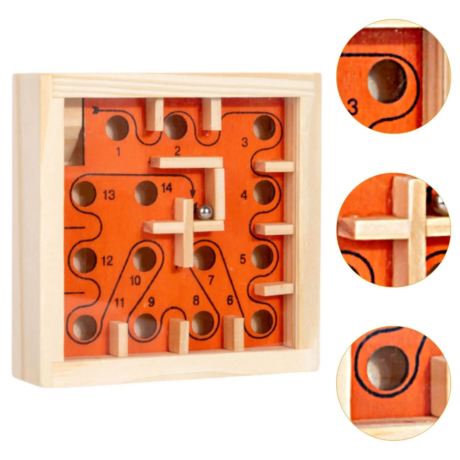 Деревянный лабиринт настольная игра мраморный игрушка ручной работы баланс