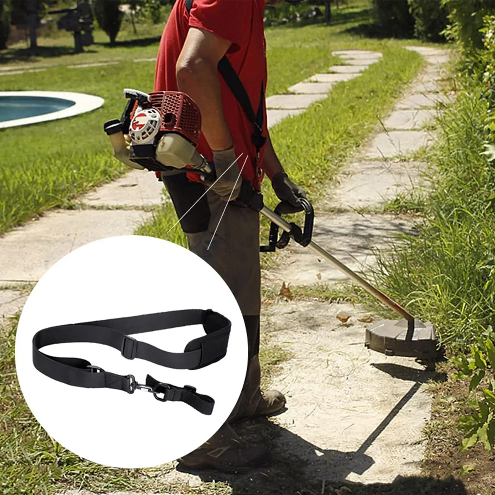 Ремень Weedeater ремень триммера регулируемый плечевой для газонокосилки садовый