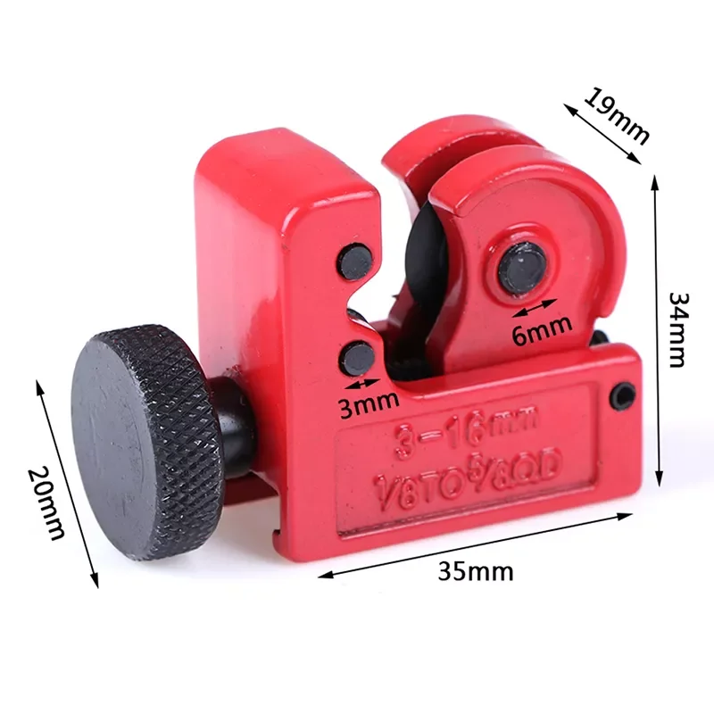 

1PC Mini Alloy Steel Pipe Tubing Cutter 1/8" To 5/8" OD Copper Brass Aluminum Cutting Tool