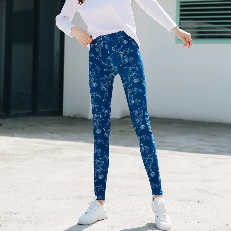 Summer Push Up Leggings Female Fitness Leggings Women Spring Fall Print Butterfly Plaid Leggings Lady Sexy Slim Pencil Pants