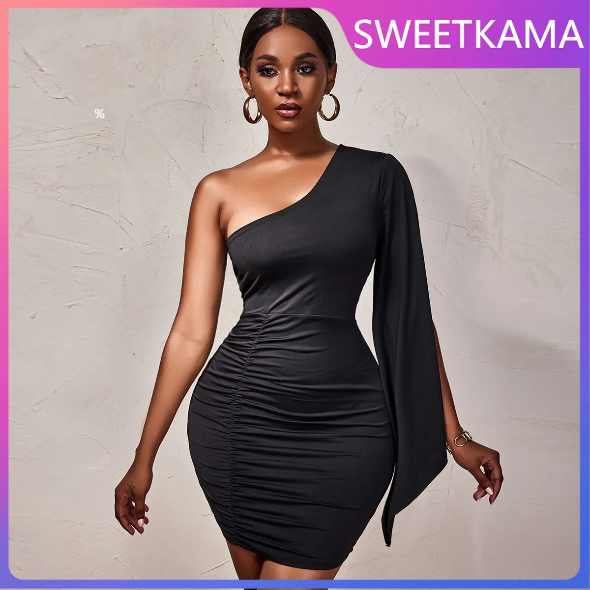 

Женское платье, модное вечернее летнее Повседневное платье подружки невесты, элегантное, сексуальное, с наклонным плечом, асимметричное, с ...