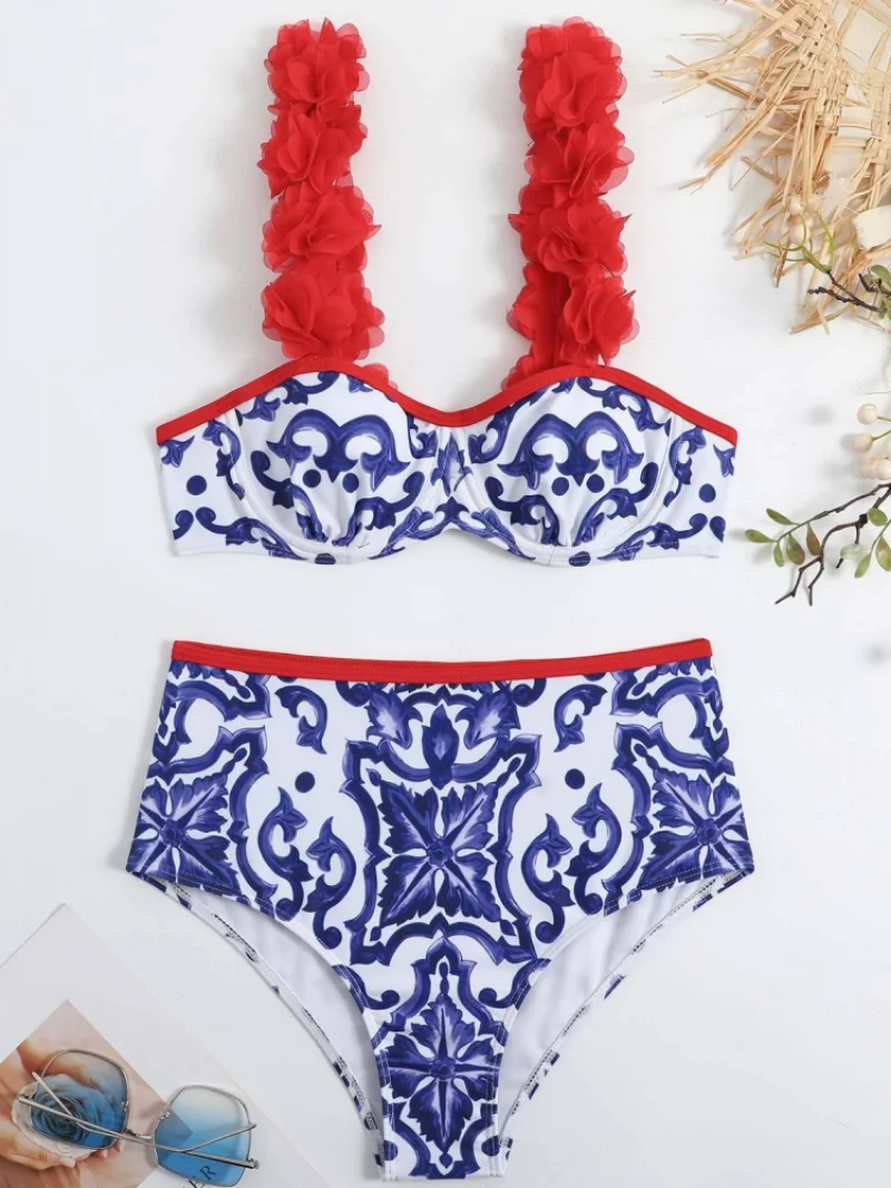 3 Piece Bikini Set And Skirt Suits Swimsuit Designer Bathing Suit Beach Skirt Cover Up Luxury Swimwear Surf Wear Beachwear Women
