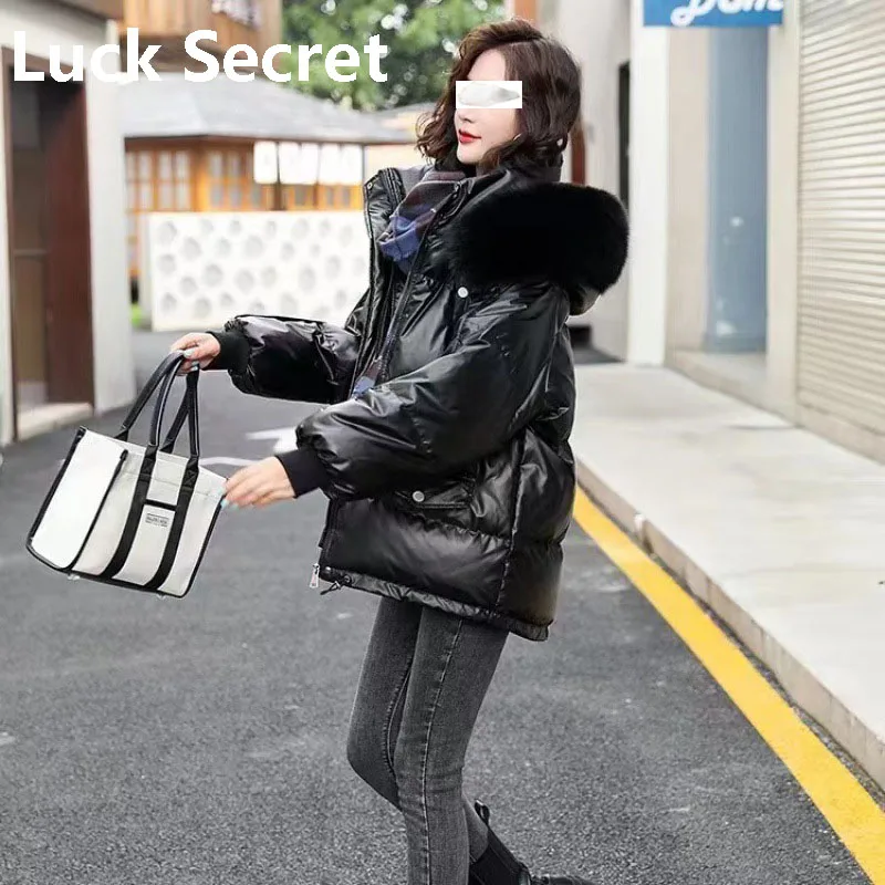 Winter 2022 short down cotton jacket ladies new style small temperament cotton-padded jacket thickened Korean version jacket